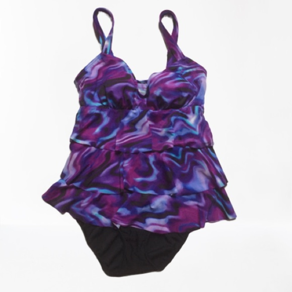 Croft & Barrow One Piece Ruffled swimsuit